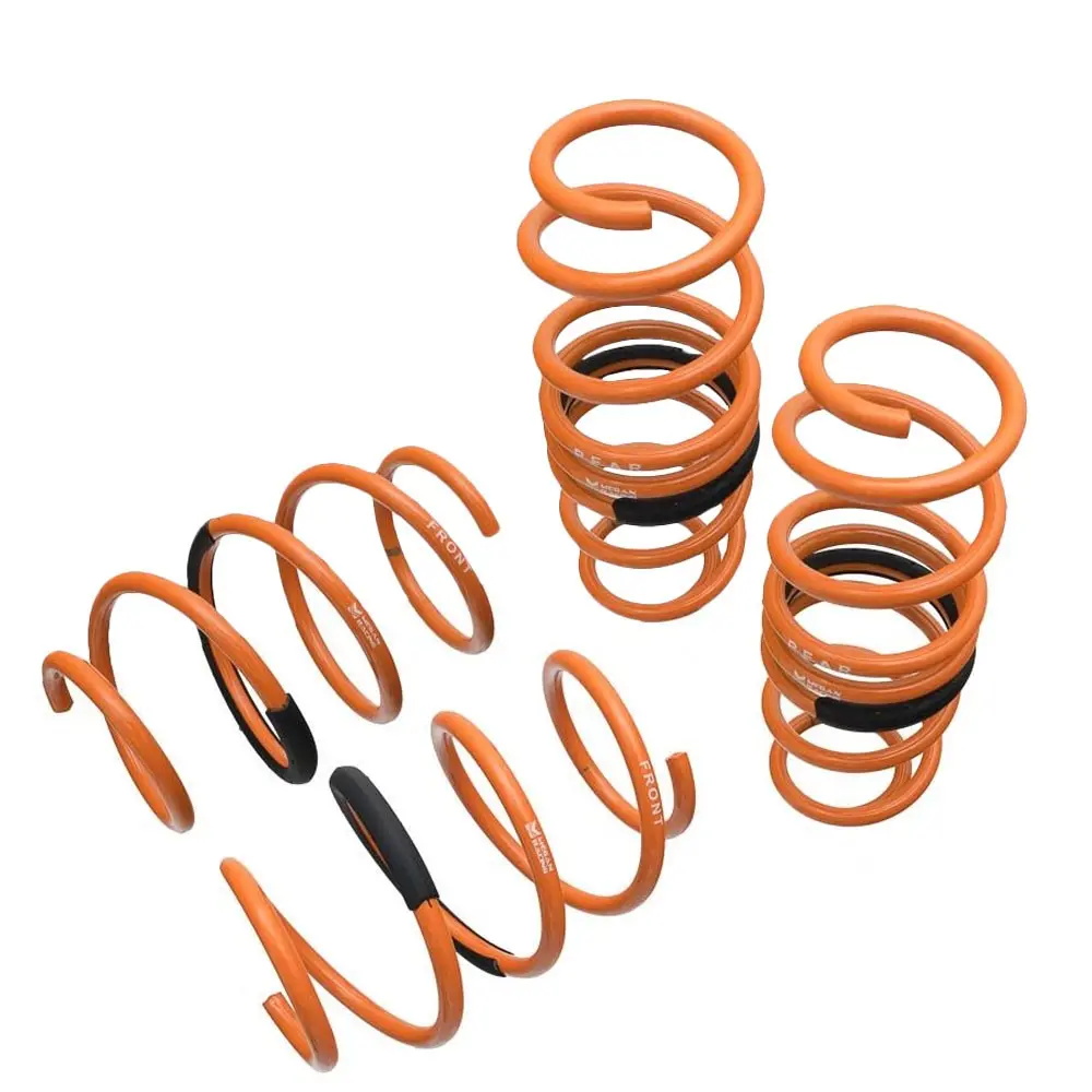 Megan Racing Front Rear Orange Import Lowering Springs Kit For 16-21 Honda Civic Fc Fk 1