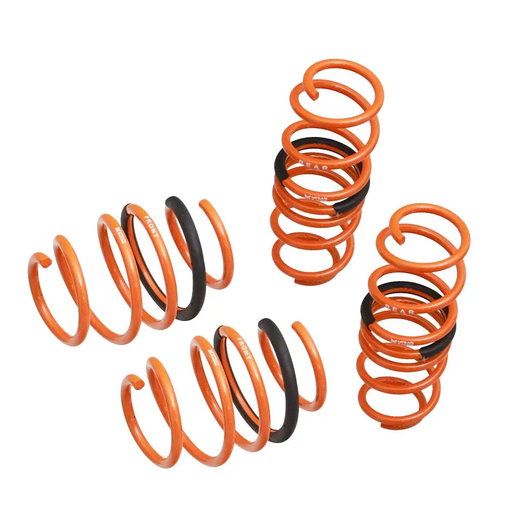 Megan 4Pcs Orange Street-Version Front/Rear Lowering Spring Kit For 17-21 Honda Civic Type-R (Fk8) 1