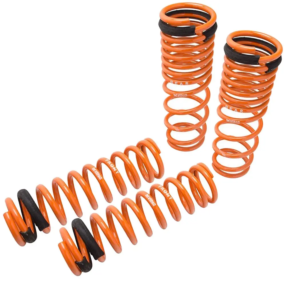 Megan Racing 4Pcs Orange Street Lowering Springs Kit For 88-91 Civic Ef/Crx Ef 1