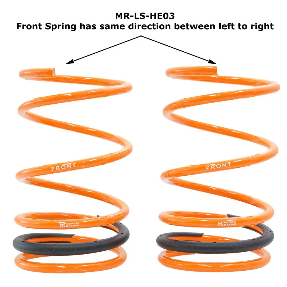 Megan 1.5" Drop Sport Lowering Spring Kit (Same Direction Front Coil) For 03-11 Honda Element 2