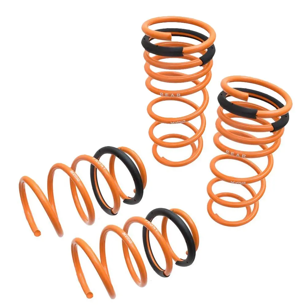 Megan Front Rear Orange Import Lowering Springs Kit For 11-16 Hyundai Elantra Sedan 1
