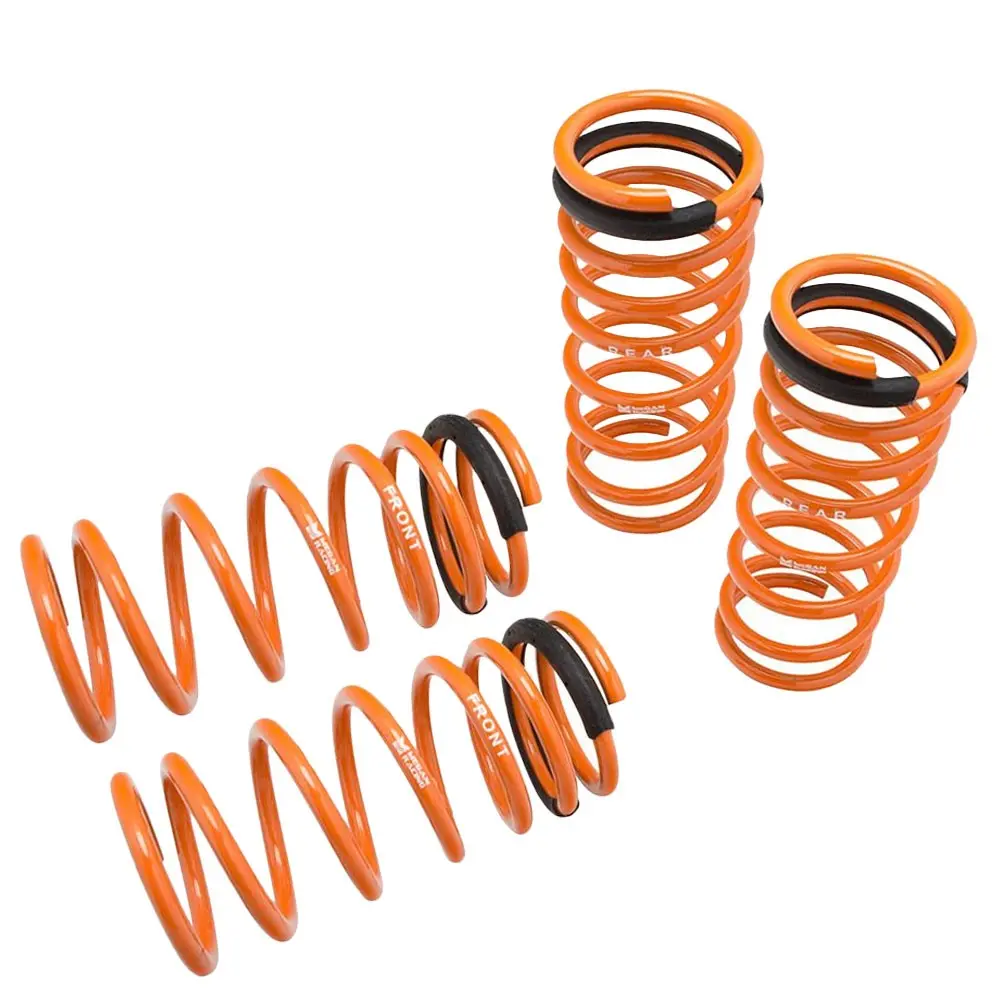 Megan 4Pcs Orange Street Lowering Springs Kit For 12-17 Kia Rio 5Dr Hatchback Ub 1
