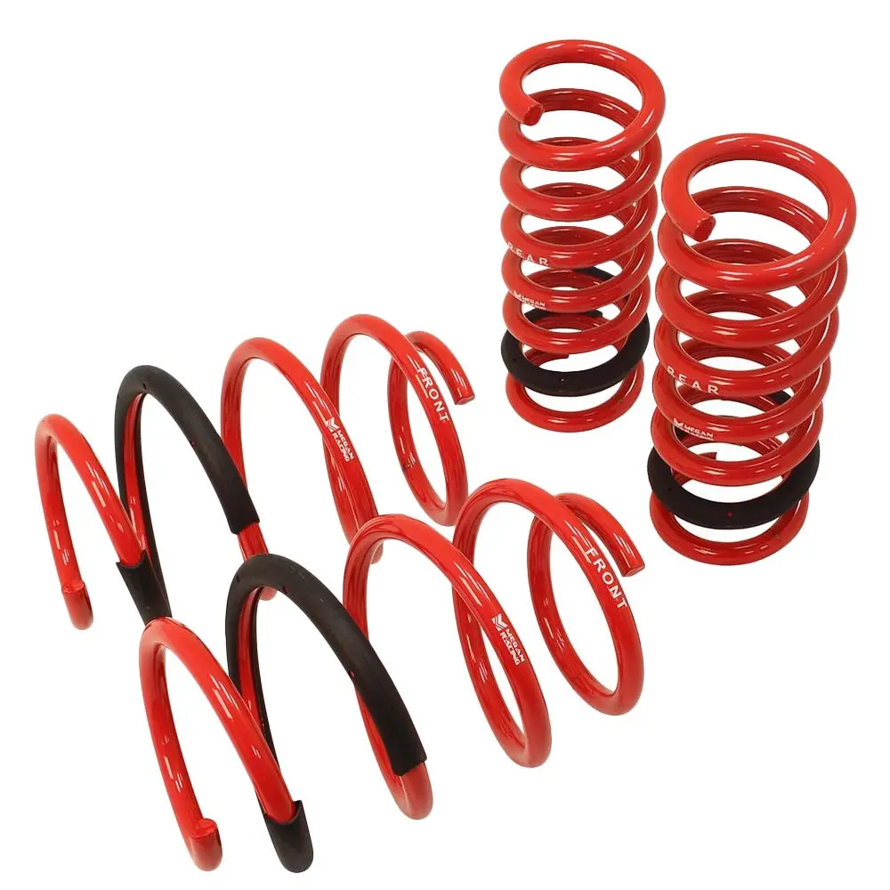 Megan Racing Euro-Version Red Lowering Springs Kit For 08-15 Benz C63 Amg W204 1