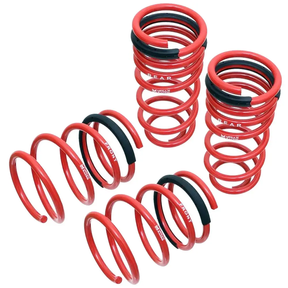 Megan 4Pcs Red Euro-Version Front/Rear Lowering Spring Kit For 02-07 Mini Cooper (R50/R52/R53) 1