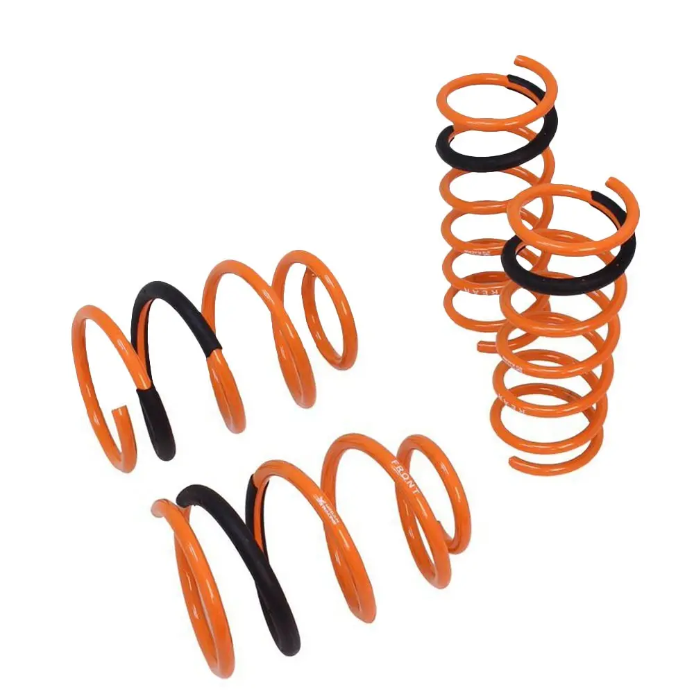 Megan Racing Front Rear Orange Import Lowering Springs Kit For 10-13 Mazda 3 Bl 1