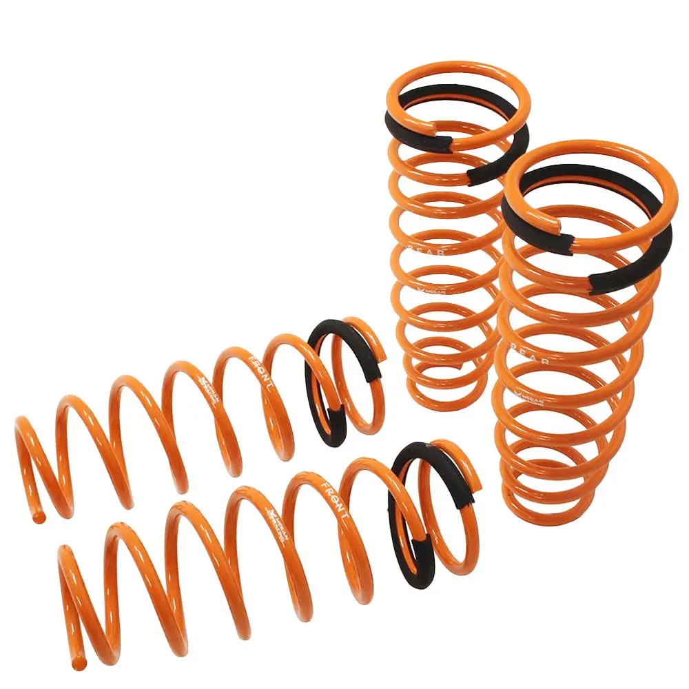 Megan Front/Rear Orange Street Lowering Springs Kit For 06-15 Mx-5 Miata Nc 1