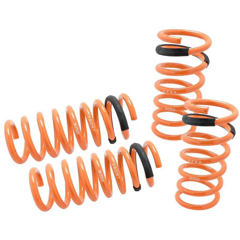 Orange 1.25" Drop Megan Racing Lowering Spring Coil Kit For 03-09 350Z/03-07 G35 1