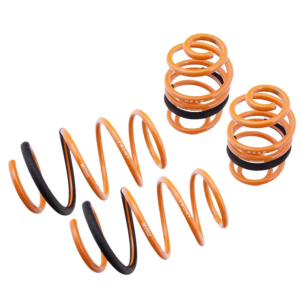 Megan Orange Street-Version 4Pcs Coil Lowering Springs For 13-19 Sentra B17 1
