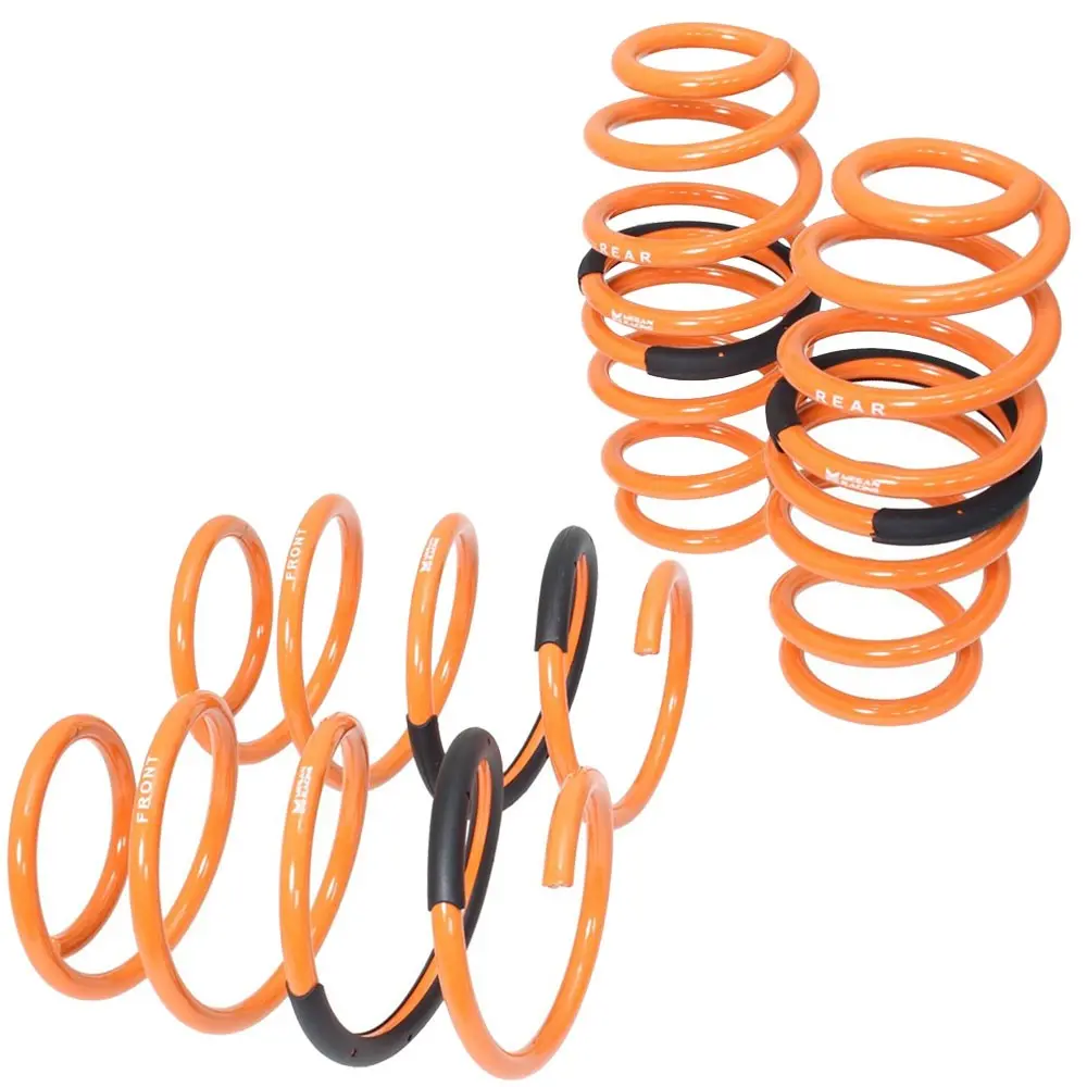 Megan Racing 4Pcs Orange Street Lowering Springs Kit For 13-18 Rav4 Fwd Xa40 1