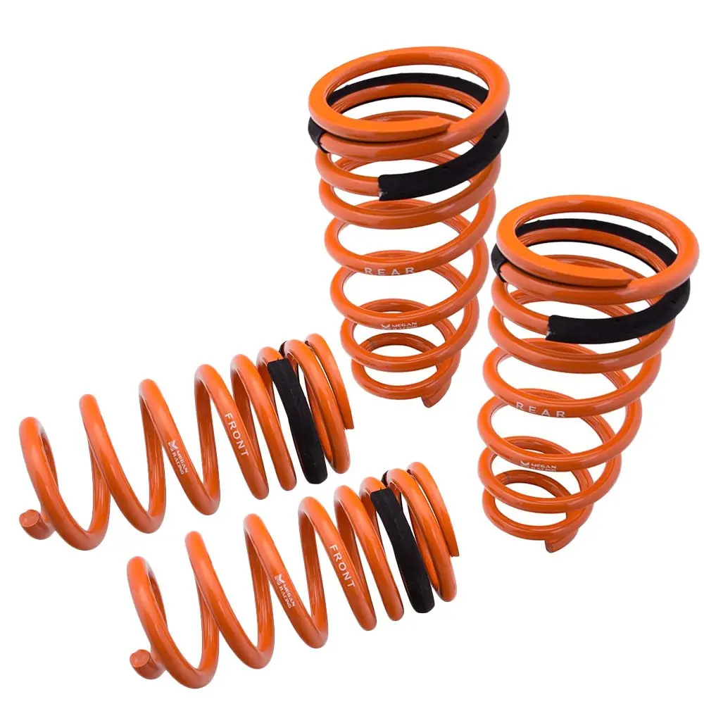 Megan Racing Front/Rear Orange Street Lowering Springs Kit For 93-98 Supra A80 1
