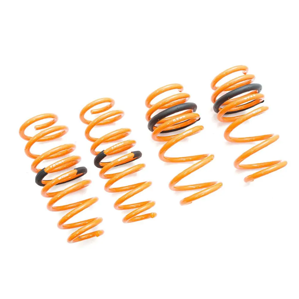 Megan Racing Front Rear Orange Lowering Springs Kit For 17+ Tesla Model 3 Awd 1