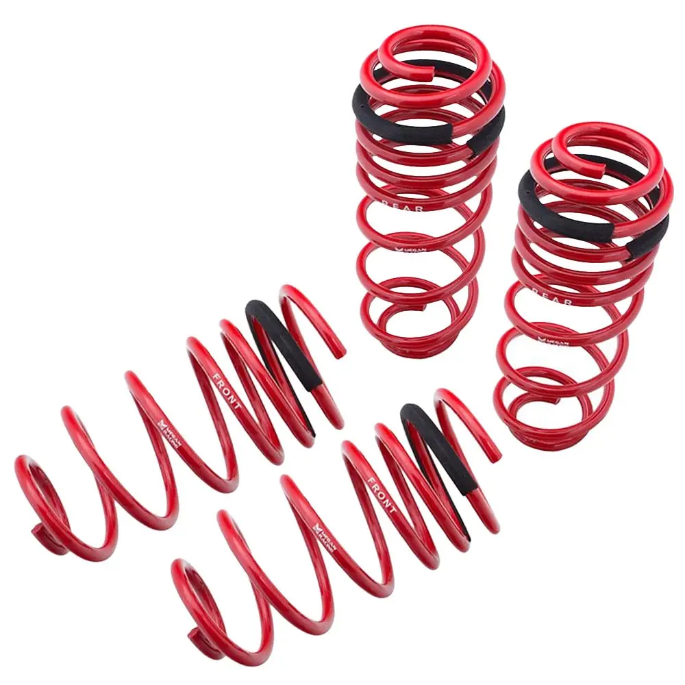 Megan Racing Red Euro-Version Coil Lowering Springs For 99-05 Golf Jetta L4 Mk4 1