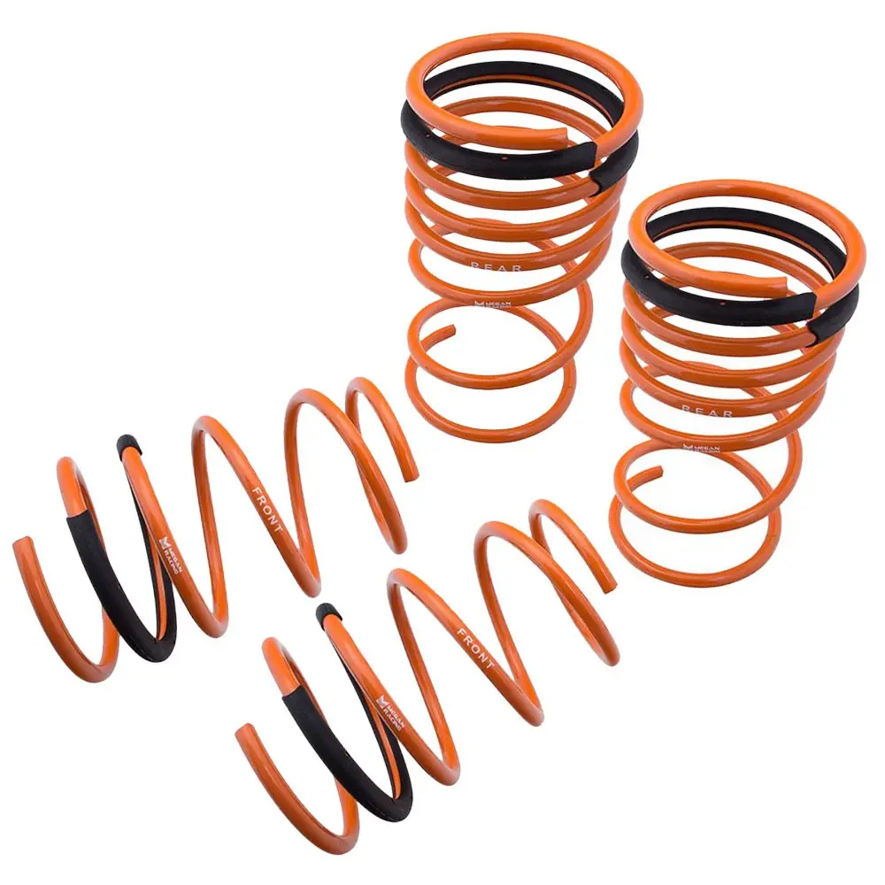 Megan 4Pcs Orange Street Lowering Springs Kit For 02-03 Subaru Wrx Gd Gg Gda 1