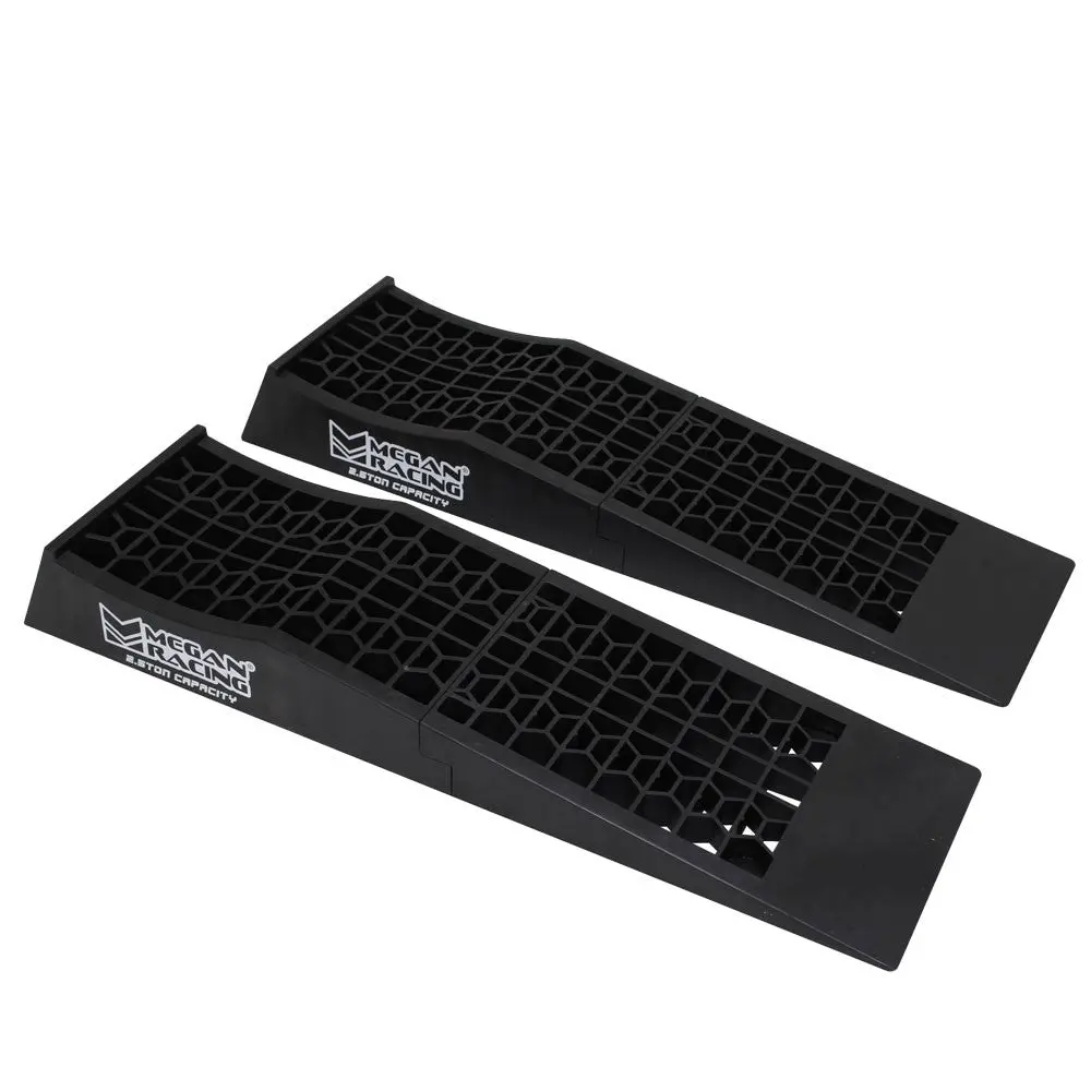 Megan Racing 2Pcs Universal Low Profile Drive-On Detachable Auto Service Ramp 1