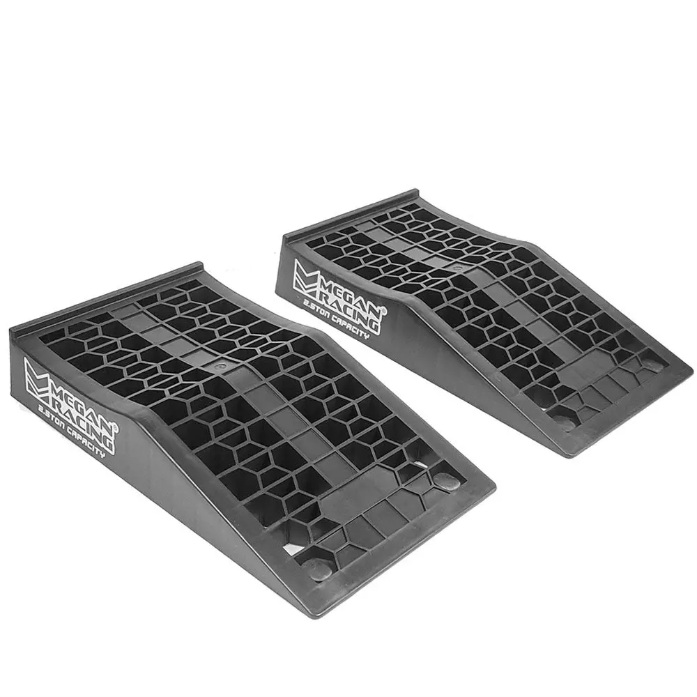 Megan Racing 2Pcs Constant Incline Single Piece Construct Drive-On Ramp [Raise 65Mm, 2.5Ton] 1