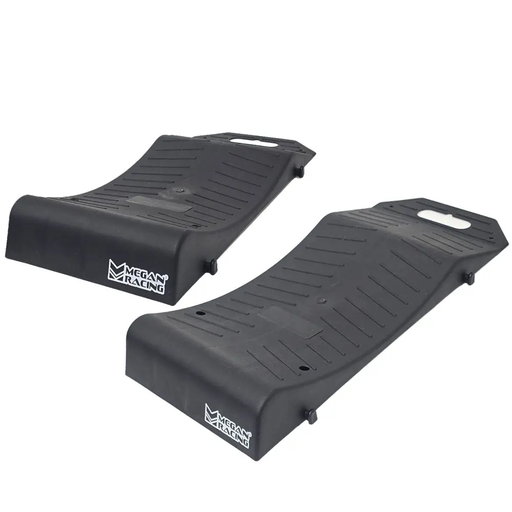 Megan Racing Set Of 2 [19.5" X 8"] Low Profile Drive-On Wheel Ramp Stopper Mr-Ramp-04 1