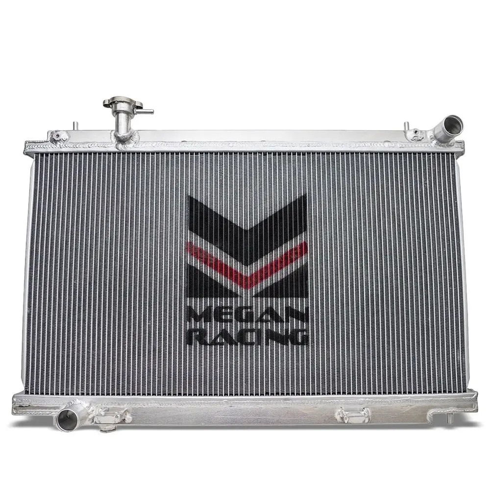 Megan Racing High Performance Aluminum 2-Row Radiator For 03-06 350Z Z33 Vq35de 1