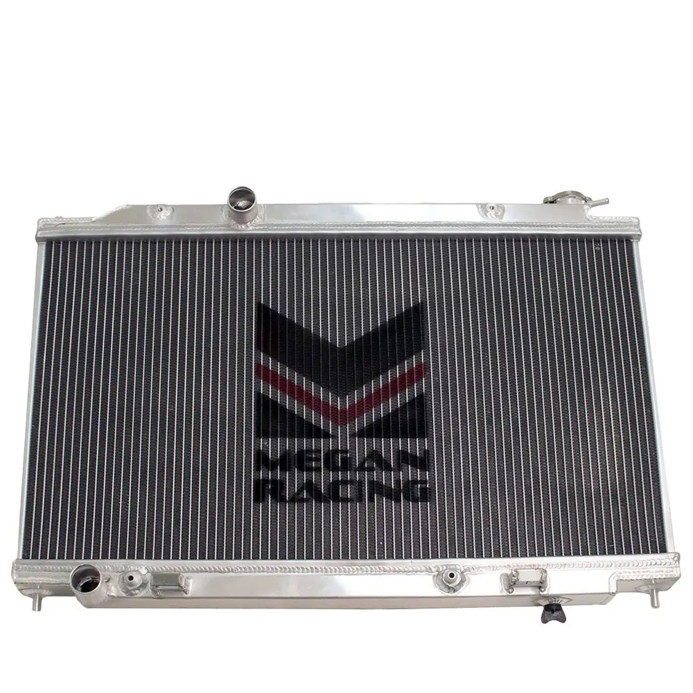 Megan Racing Aluminum Single Core 2-Row Radiator For 02-06 Nissan Altima L31 Mt 1
