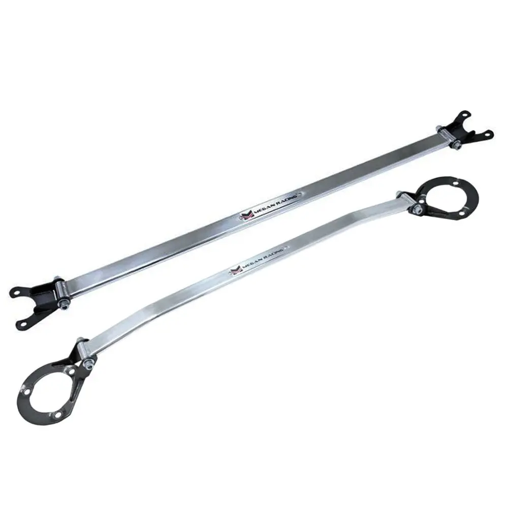 Megan Front Upper & Rear Race Tower Brace Strut Bar For 92-98 E36 3-Series 2/4Dr 1