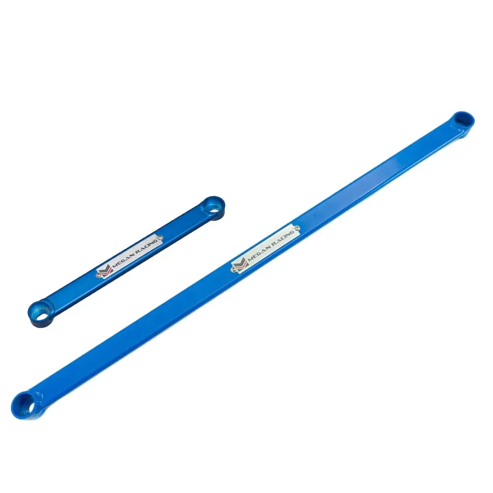Megan Racing Front & Rear Lower Blue Race Spec Strut Bar For 06-11 Honda Civic 1