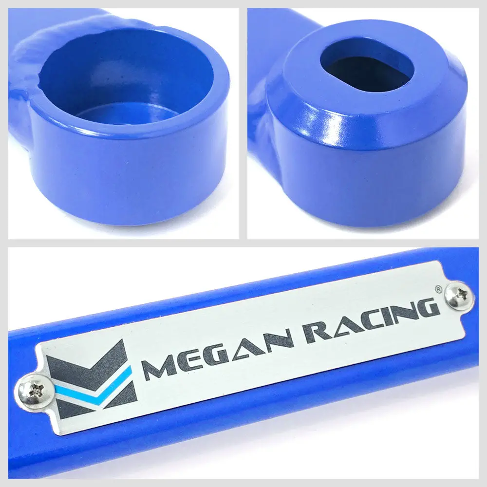 Megan Rear Lower Blue Race Tower Brace Strut Bar For Honda 06-11 Civic 2Dr & 4Dr 2
