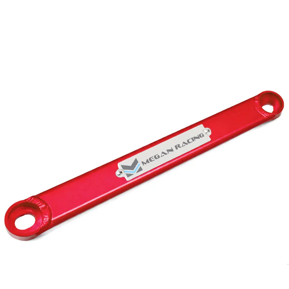 Megan Racing Rear Lower Red Race Spec Strut Bar For 06-11 Honda Civic 1