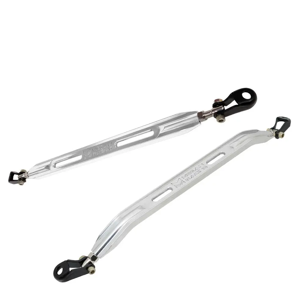 Megan Polish Front Lower/Rear Lower Strut Bar For 90-01 Integra/88-95 Civic 1