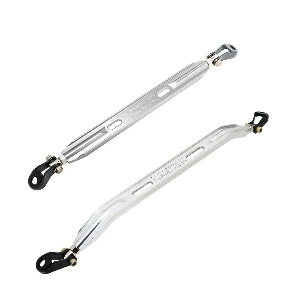 Megan Racing Polish [Rear Upper/Rear Lower] Strut Tower Brace Bar For 96-00 Honda Civic 6Th Gen 1
