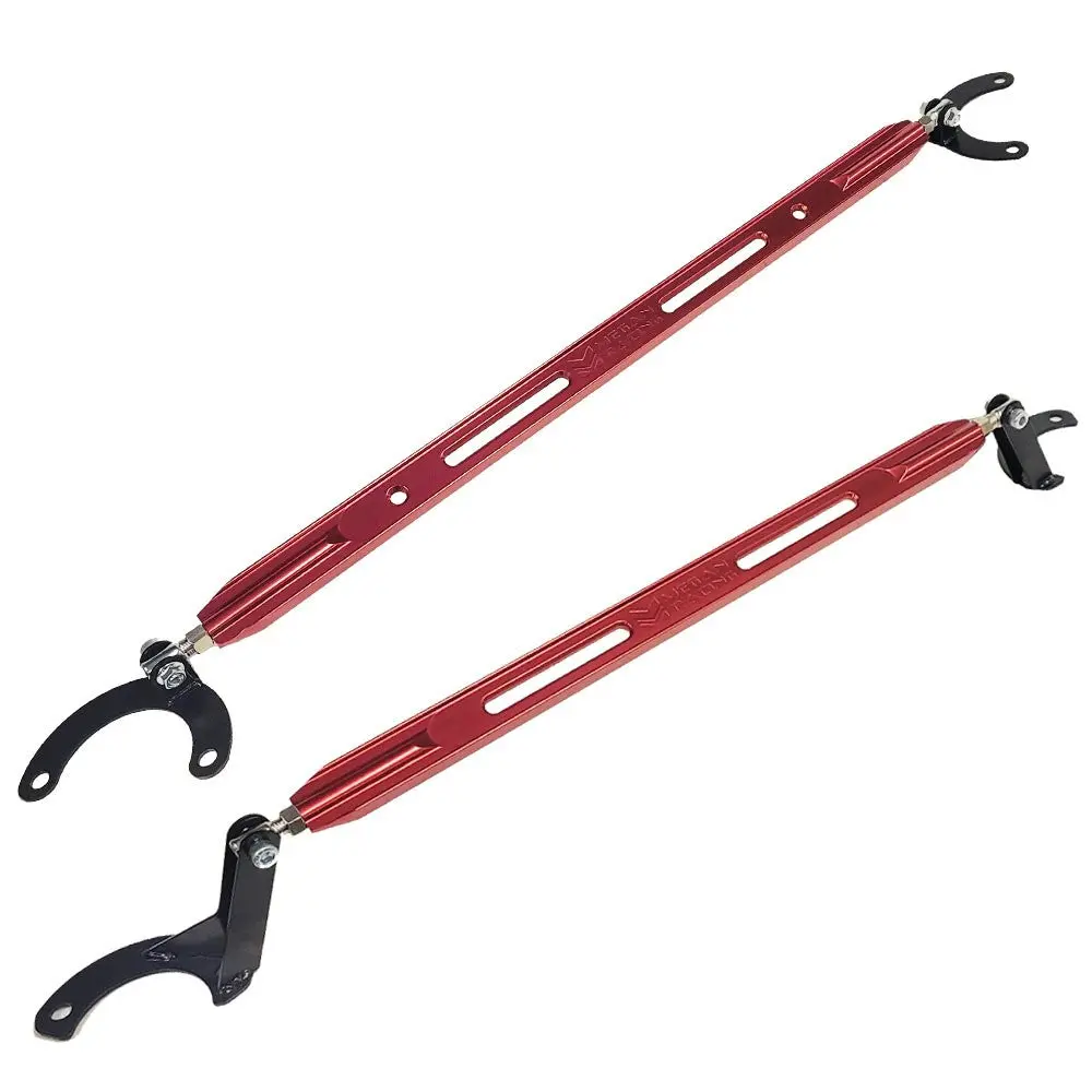 Megan Red Front Upper/Rear Upper Strut Tower Brace Bar For 92-01 Prelude 1