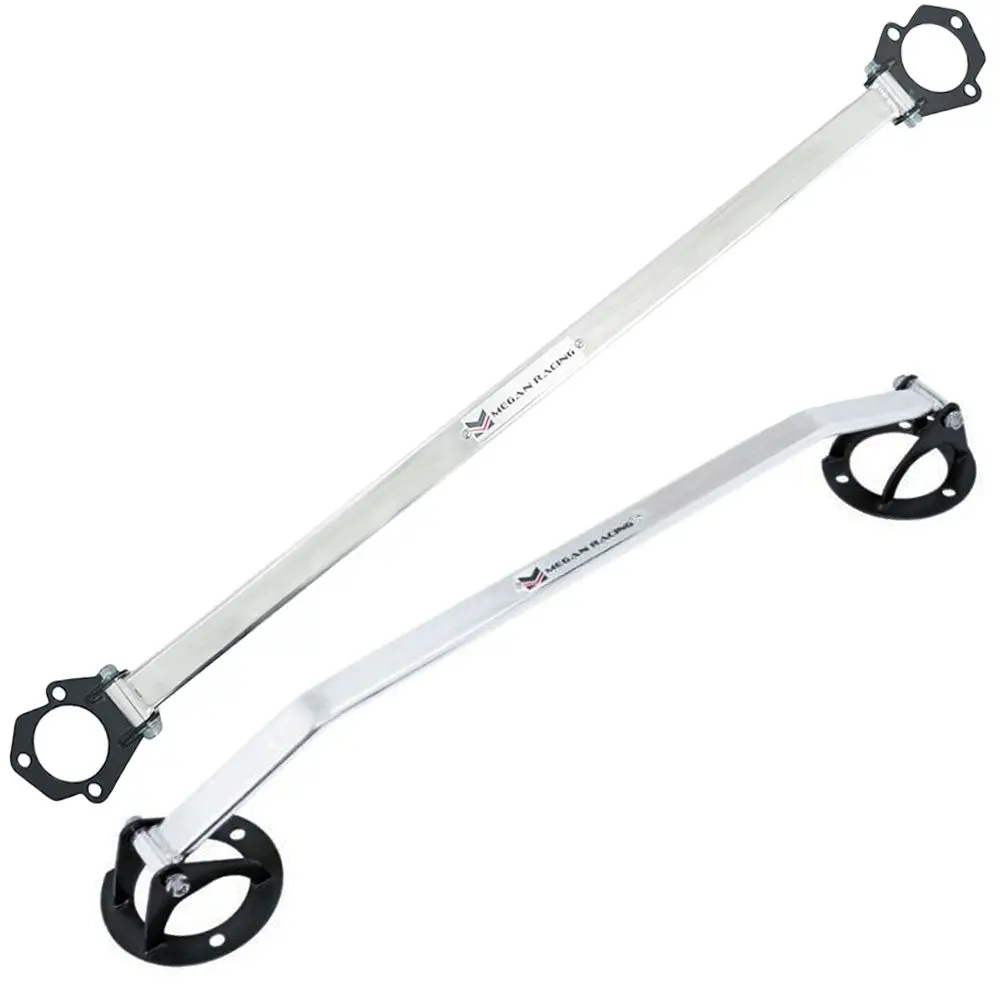 Megan Front Upper/Rear Polish Upper Strut Bar Tower Brace For 98-05 Lexus Gs300 Gs400 Gs430 (S160) 1