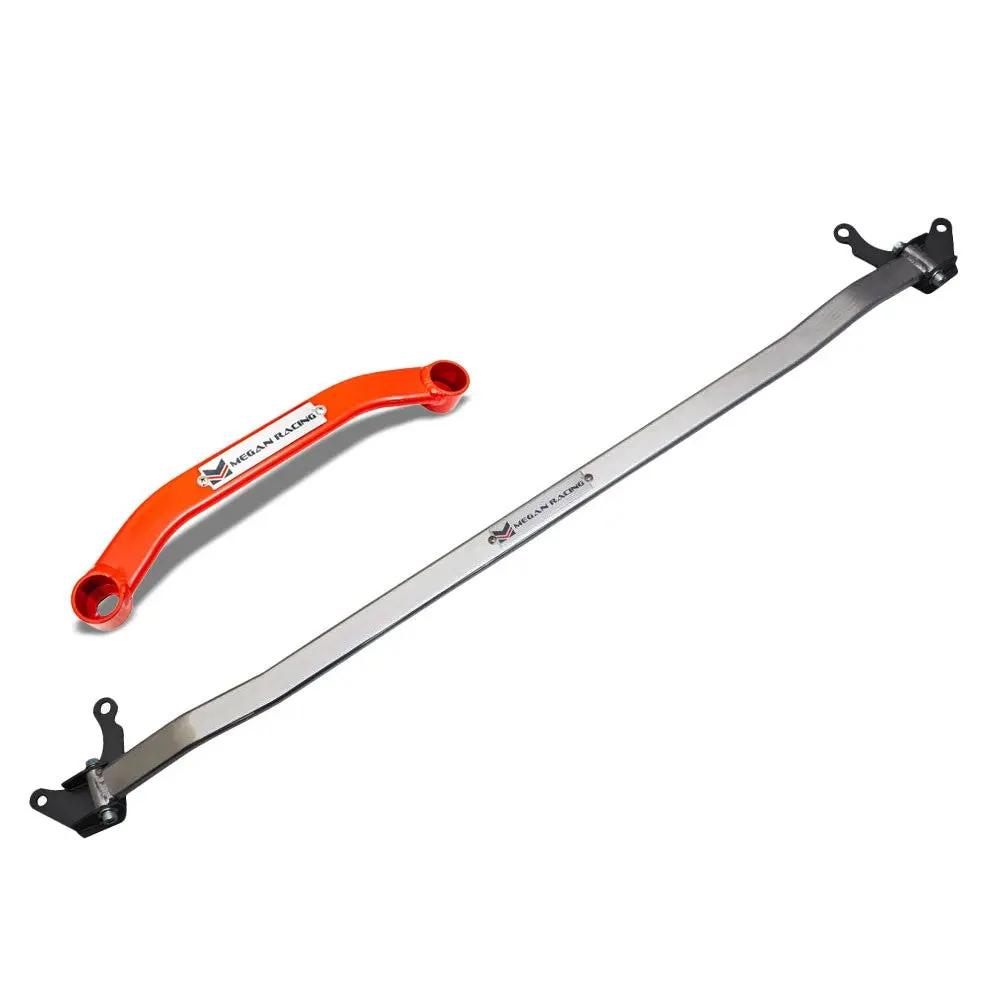 Megan Racing Front Upper+Rear Lower Strut Brace Bar For 06-18 Toyota Rav4 Fwd 1