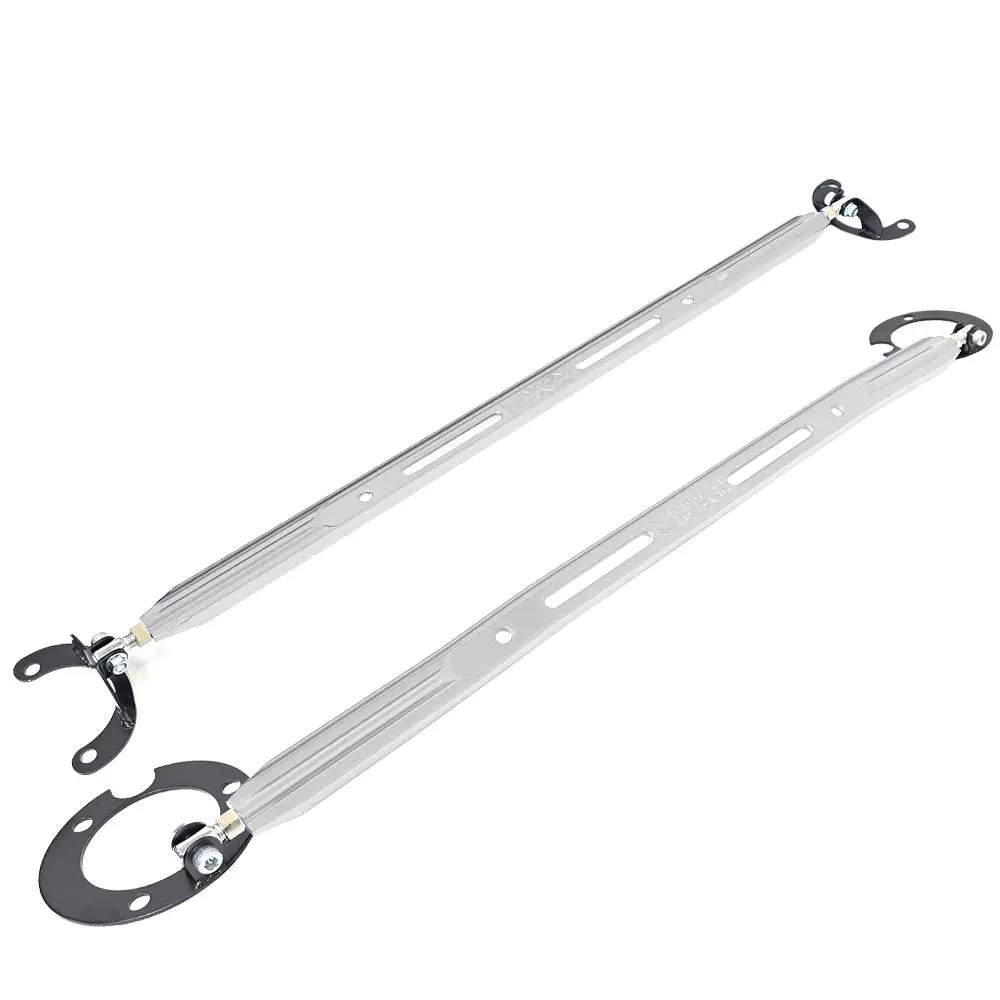 Megan Racing Polish Front&Rear Upper Strut Tower Brace Bar For 95-99 Eclipse 1