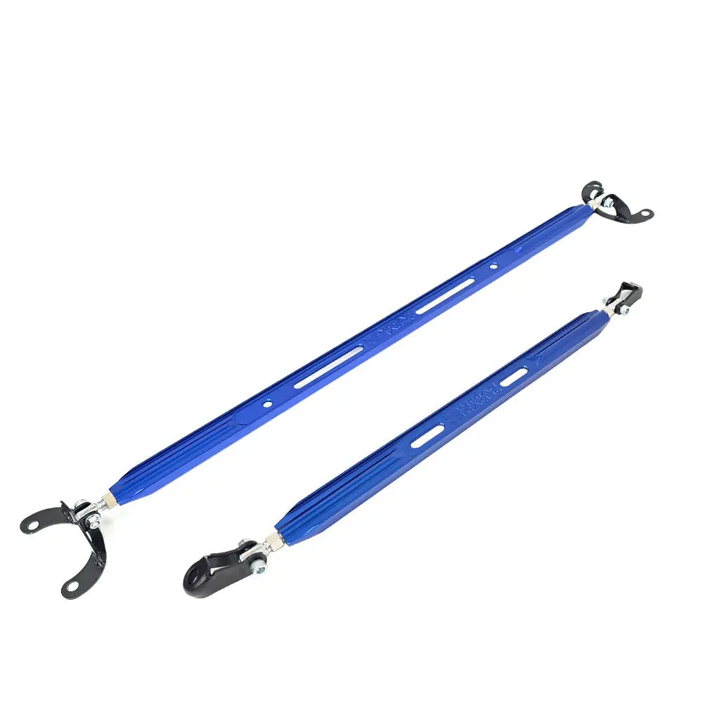 Megan Blue (2Pc) Rear Upper+Rear Lower Strut Tower Brace Bar For 95-99 Eclipse 1