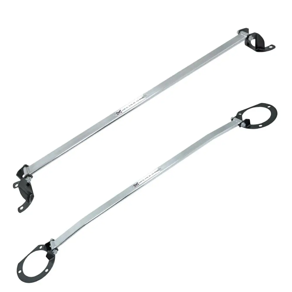 Megan Aluminum Front Upper/Rear Upper Strut Tower Brace Bar For 02-06 Lancer 1