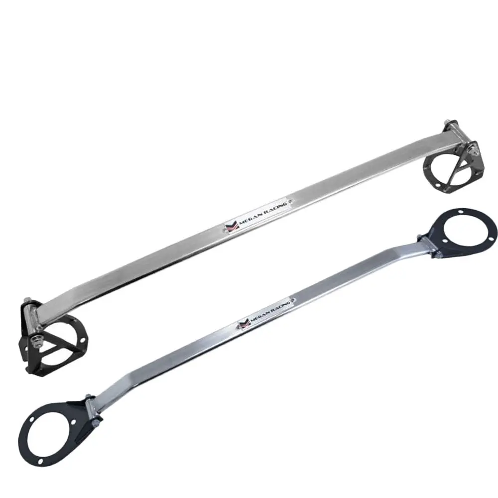Megan Racing Race Front&Rear Upper Strut Tower Brace Bar For 95-98 240Sx S14 1
