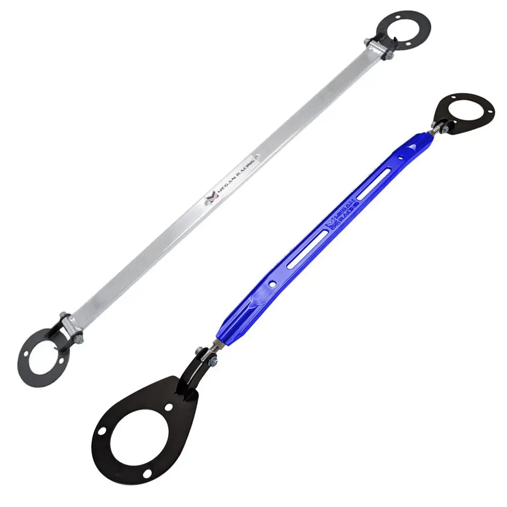 Megan Blue/Alu Front&Rear Upper Strut Tower Brace Bar For 89-94 Nissan 240Sx S13 1
