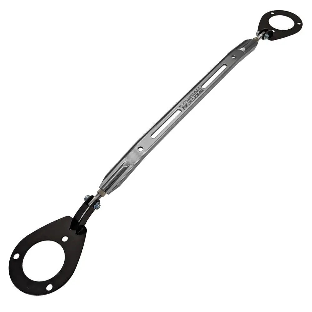 Megan Racing Front Upper Gunmetal Race Strut Bar For 89-98 Nissan 240Sx S13 S14 1