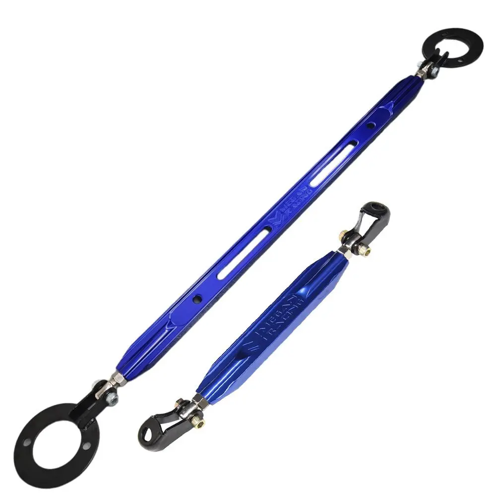 Megan Blue Rear Lower + Rear Upper Strut Bar Tie Brace For 89-94 Nissan 240Sx S13 1