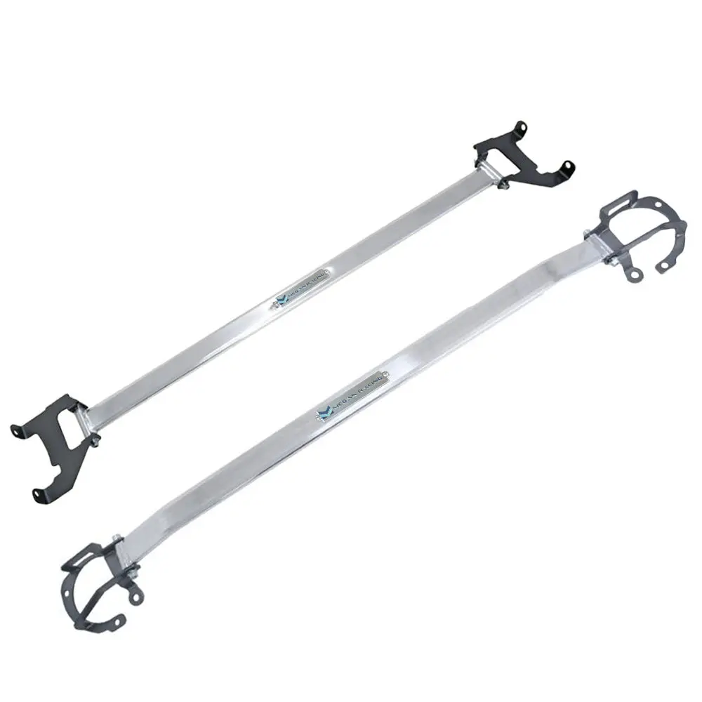 Megan Racing Front & Rear Upper Polish Race Strut Bar For 13-20 Fr-S/Subaru Brz/86 Gen1 1