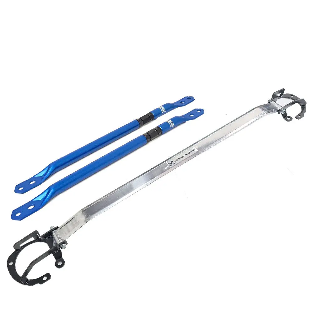 Megan Front Upper Strut Bar + Firewall Stay Strut Support Brace Bar For Gen2 22+ Subaru Brz Zd8 / 22+ Toyota Gr86 Zn8 1