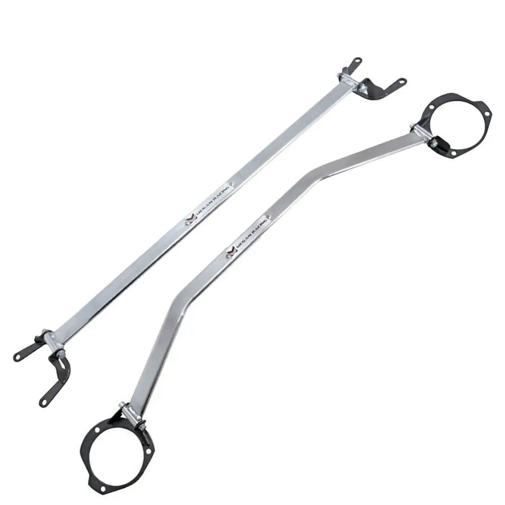 Megan Race Spec Front & Rear Upper Strut Bar Tower Brace For 08-14 Impreza Wrx / Wrx Sti 1