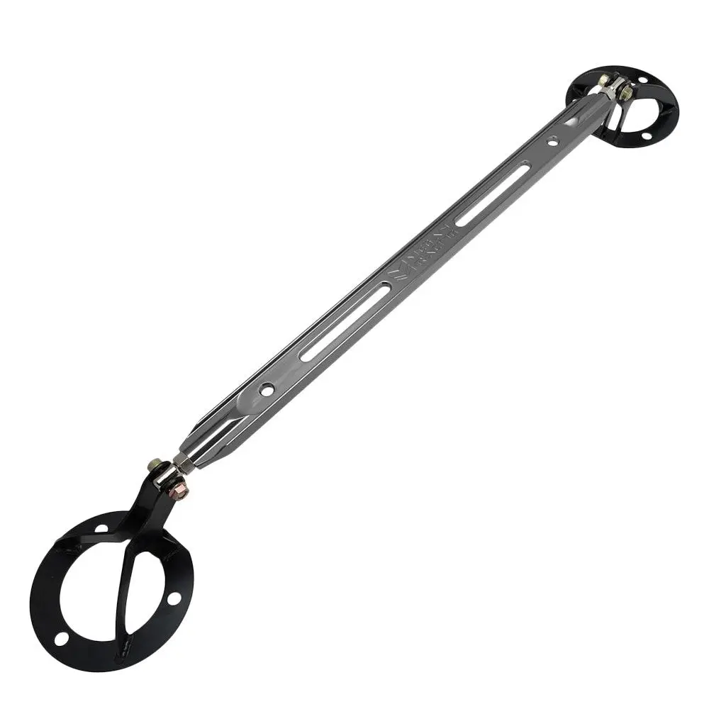 Megan Racing Gunmetal Front Upper Strut Brace Bar For 86-92 Toyota Supra A70 1