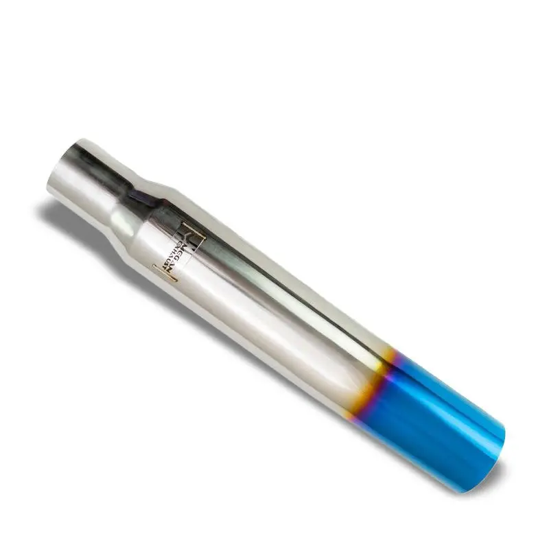 Megan Universal (Metallic/Burnt Blue Angled Tip) 3" To 4" Vip Exhaust Blast Tube Muffler Tip 1