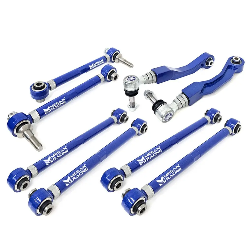Megan 8Pcs Rear Upper/Rear Lower Toe+Trailing+Camber Arm Kit Pillow Ball For 21+ Bmw M2 M3 M4 G80/G81/G82/G83/G87 1