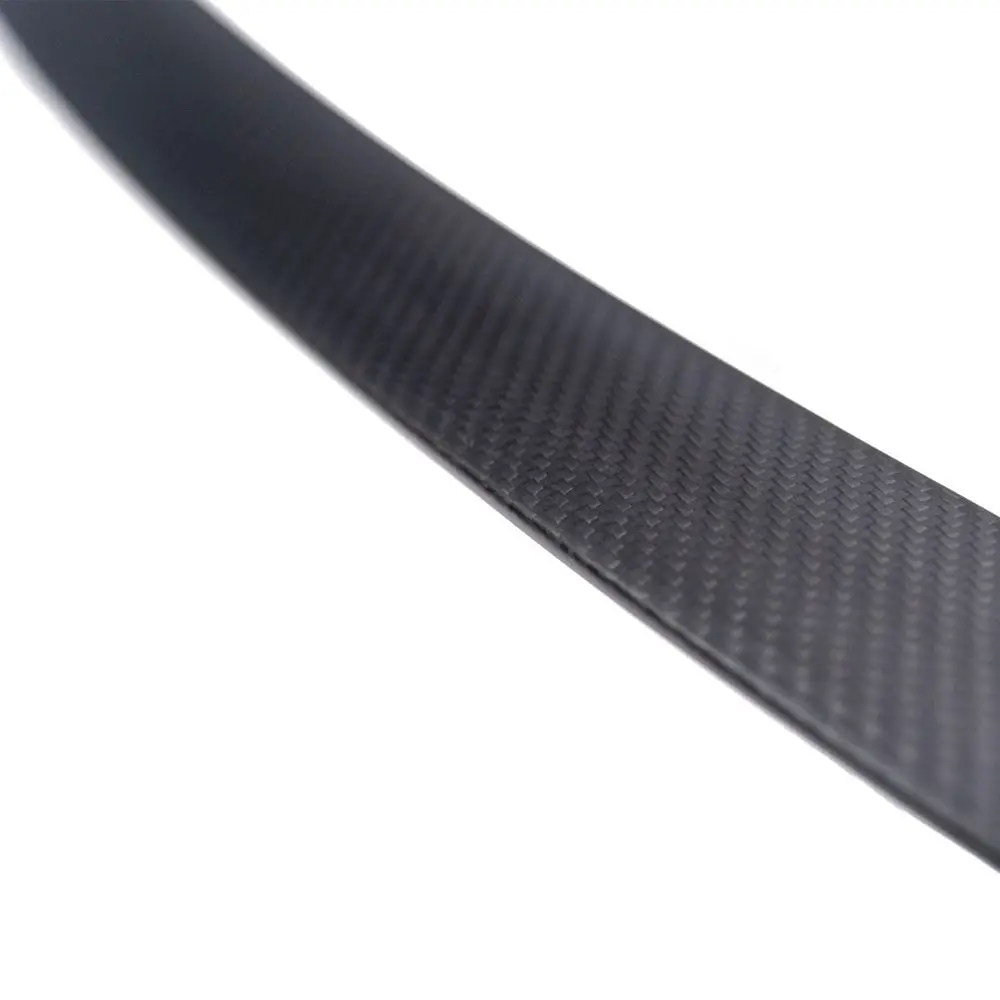 Megan Racing Oe Style Rear Truck Matte Black Carbon Fiber Spoiler Lip For 17+ Tesla Model 3 2
