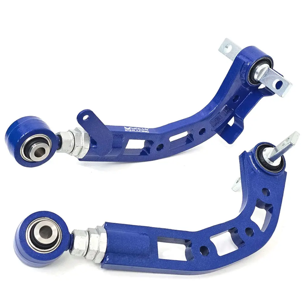 Megan Blue Adjust Rear Upper Camber Control Arms (Pillowball) For 06-11/12-15 Honda Civic 1
