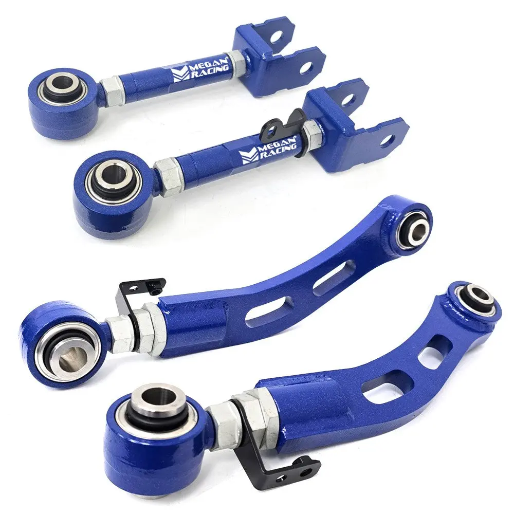 Megan 4Pcs Blue Rear Upper Camber + Control Arm For Lexus 13-20 Gs L10 / 14+ Is Xe30 / 15+ Rc Xc10 1