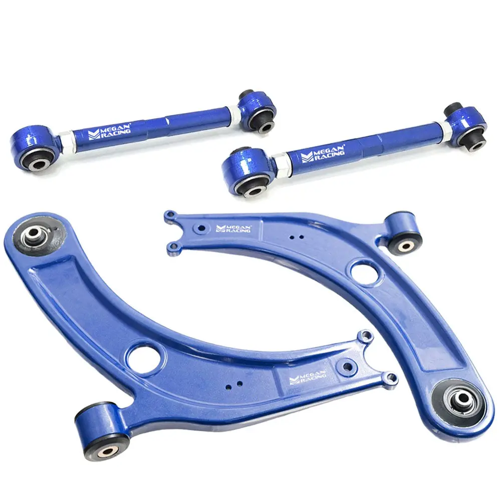 Megan Front Lower & Rear Toe Control Arm For 13-20 Audi A3 8V / 15-21 Vw Golf Gti Mk7 1