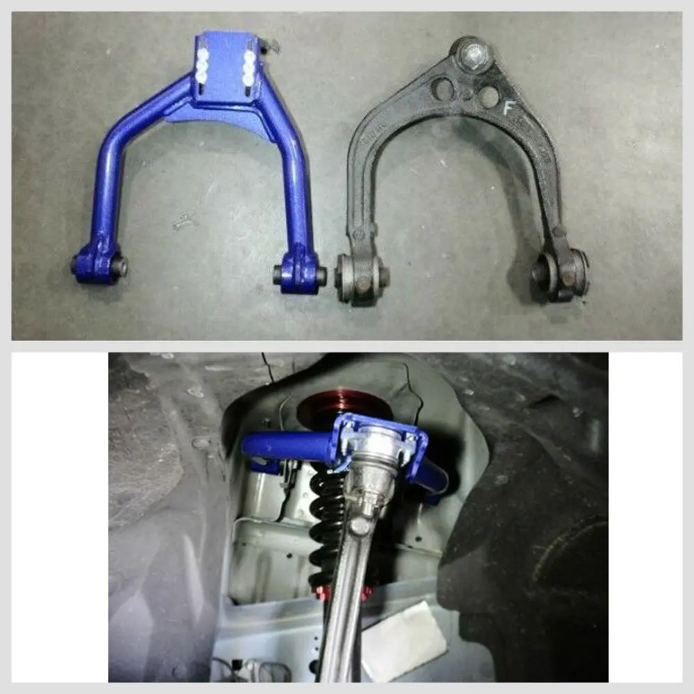 Megan Racing Blue Front Upper Camber Arm For 08-22 Dodge Challenger Third Gen 2