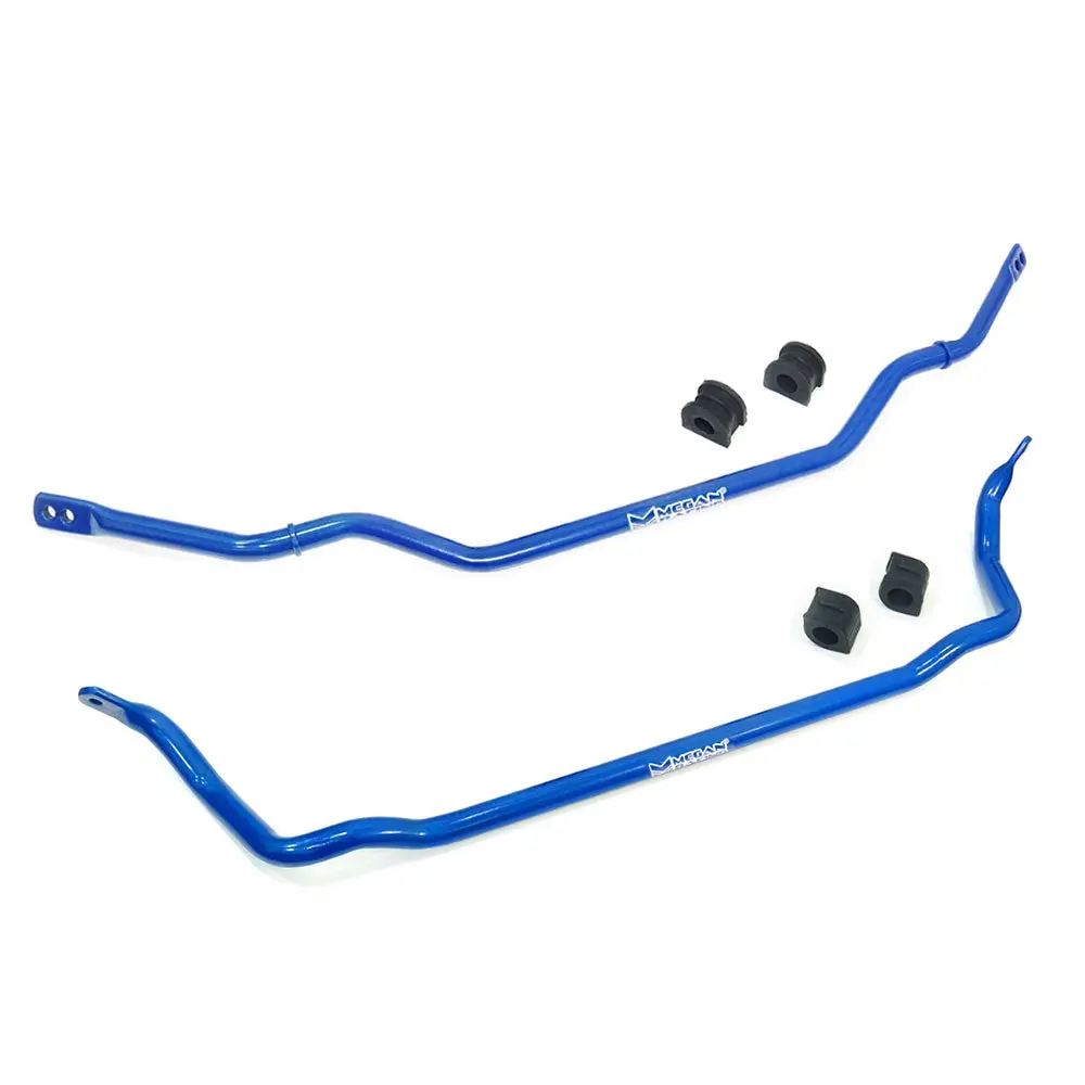 Megan Blue [Front & Rear] Sway Bar W/Bushing For 97-04 / 05-13 Chevrolet Corvette C5 C6 1